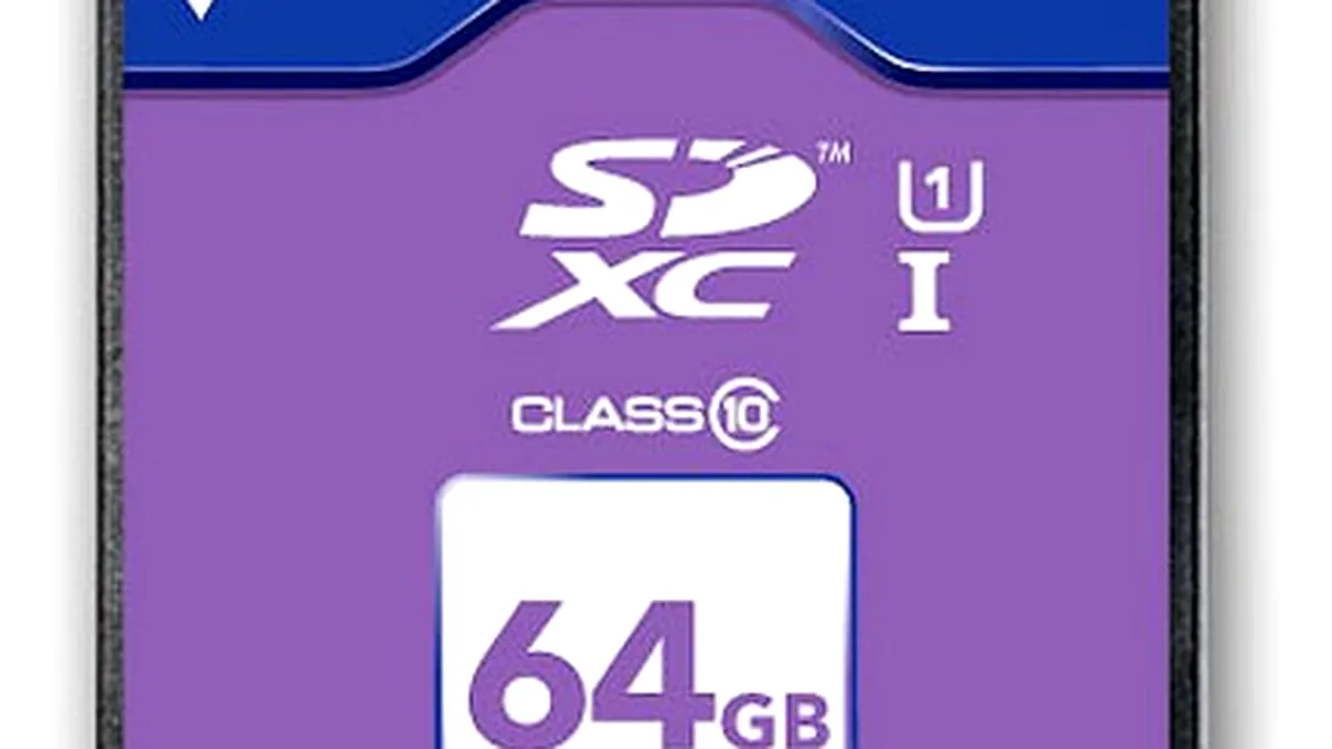 Verbatim aduce cardsurile de memorie SDXC clasa 10 de 64GB