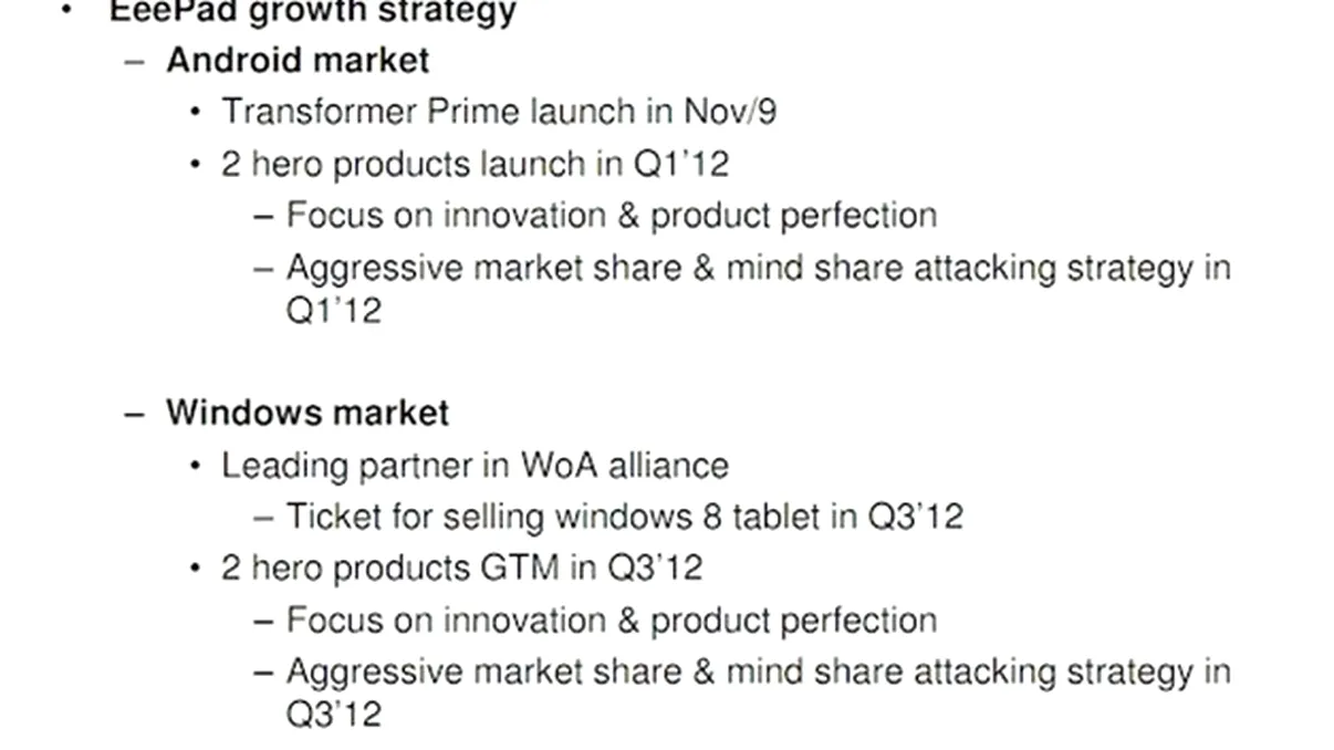 Transformer Prime vine pe 9 noiembrie