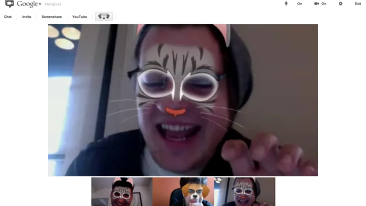 Google isi regandeste aplicatia Hangout... cu masti