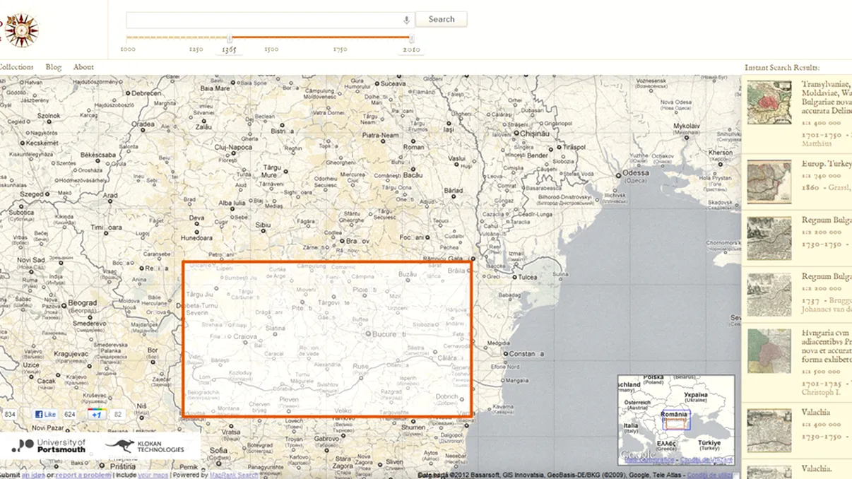 Old Maps Online - Cum era impartita lumea acum 500 de ani?