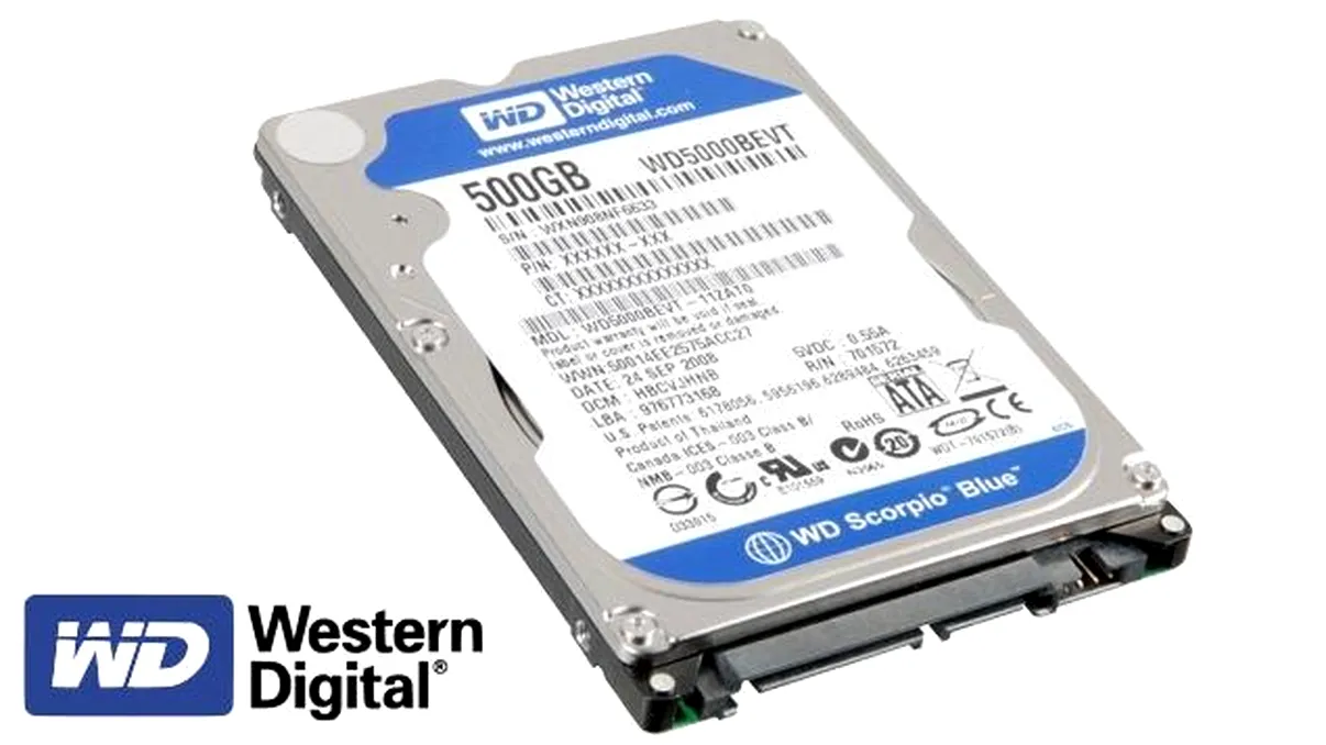 Western Digital subtiaza un hard disk de 2,5 special pentru ultrabook-uri