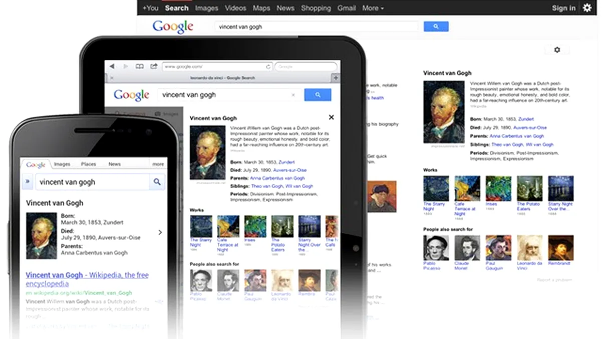 Google Kowledge Graph: Schimbari majore in cautari