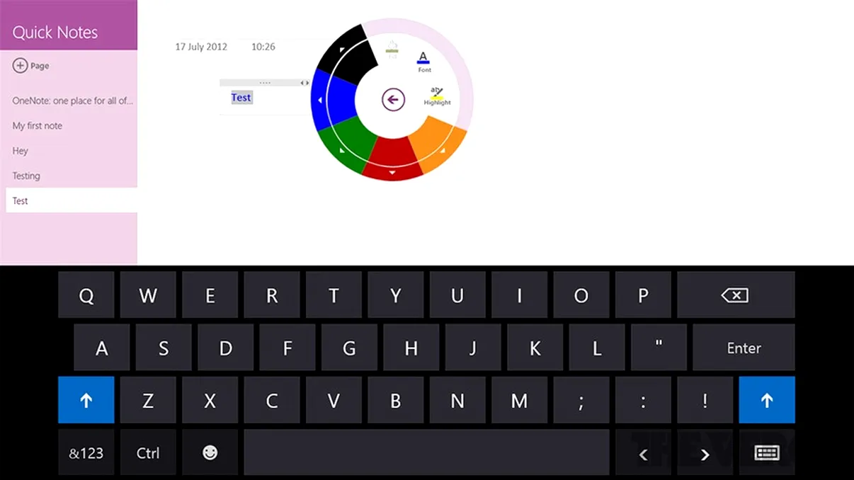 Microsoft lanseaza OneNote pentru Windows 8 - varianta Metro