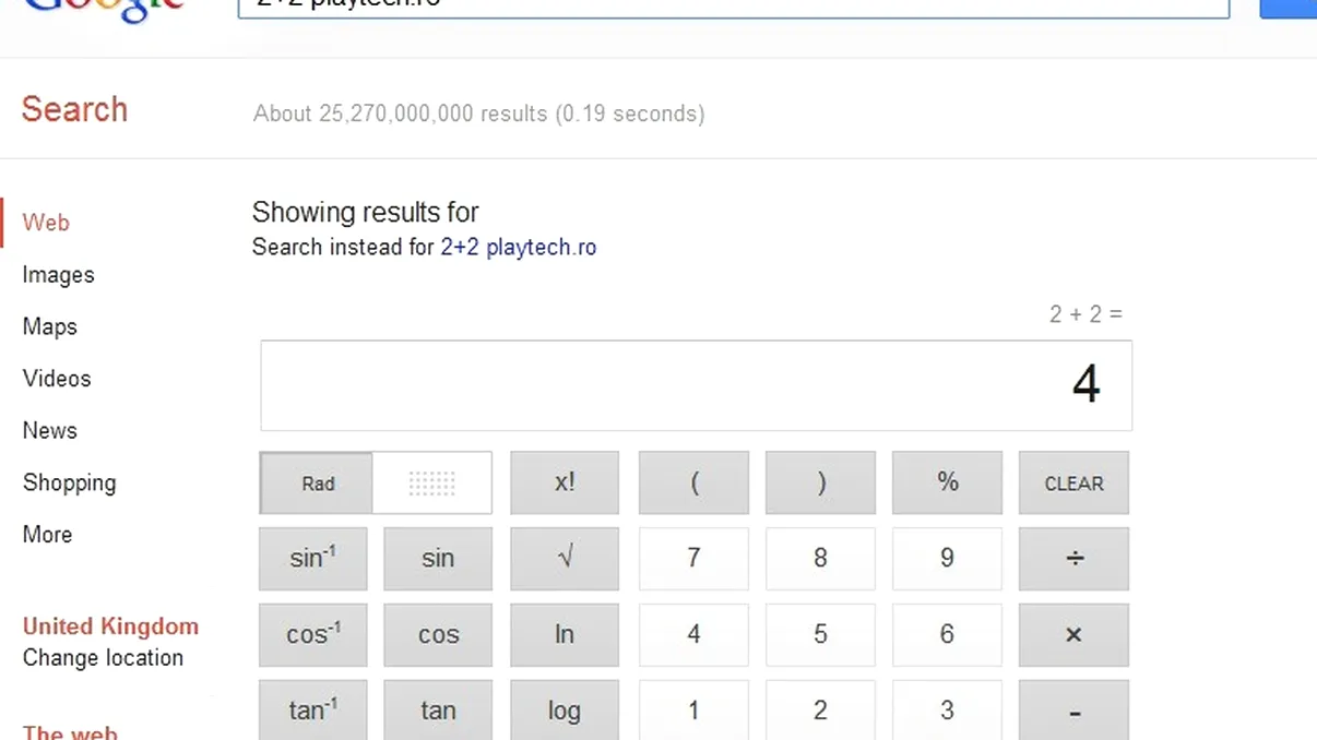 Google Search vine cu modificari -  integreaza un calculator serios