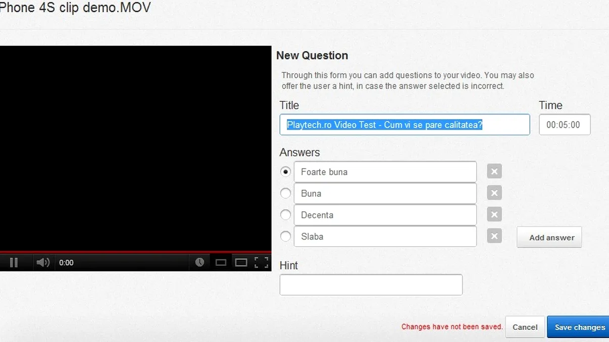 YouTube experimenteaza cu chestionare