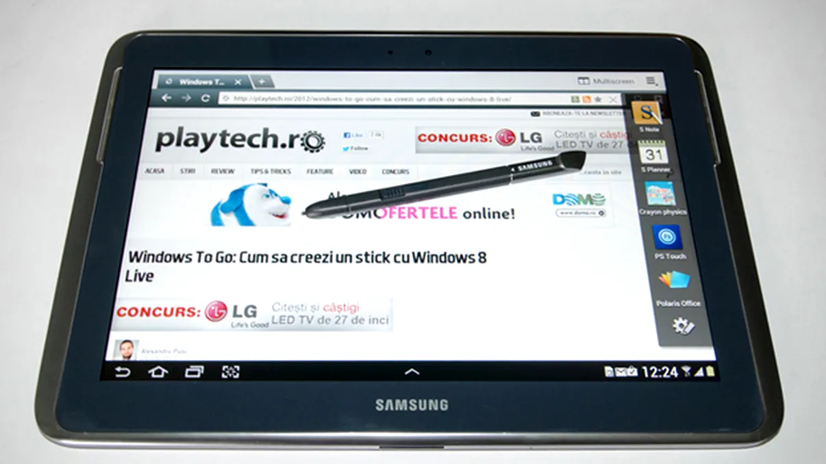 Samsung Galaxy Note 10.1 - Cu un stylus nu se face primavara [REVIEW]