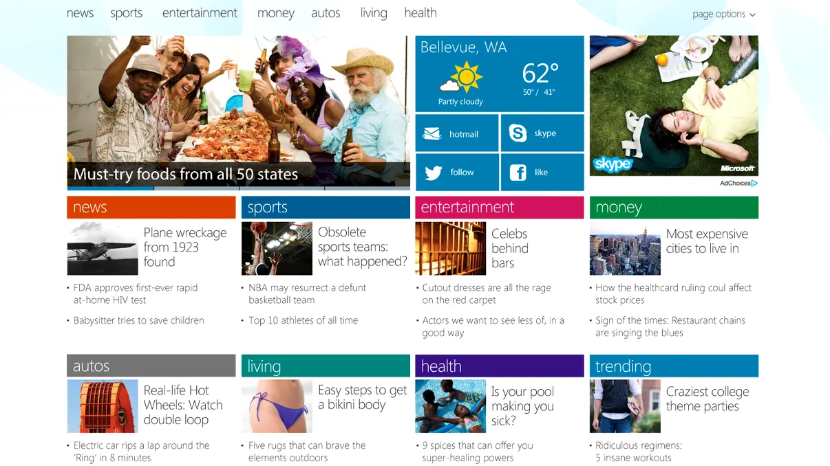 MSN primeste facelift pentru Windows 8