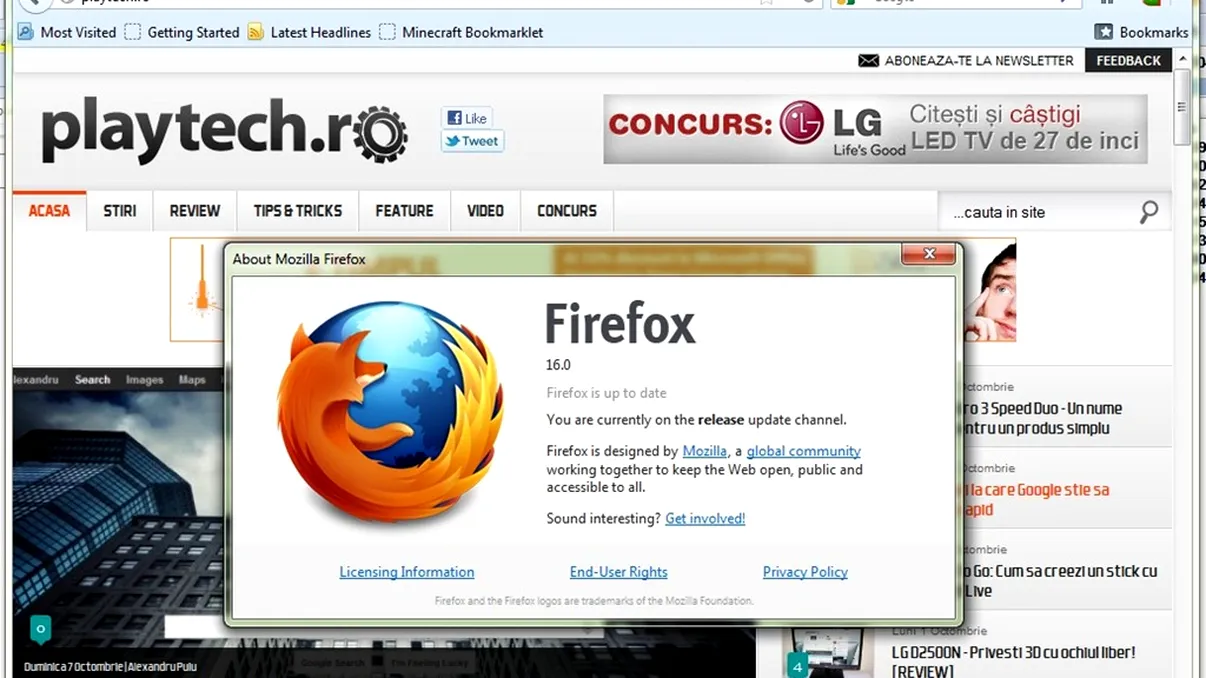 Firefox ajunge la versiunea 16 fara schimbari revolutionare
