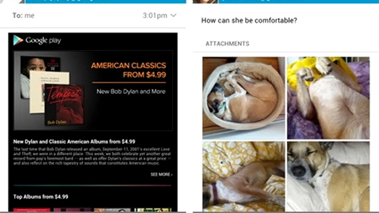 Gmail pentru Android ajunge la versiunea 4.2.1
