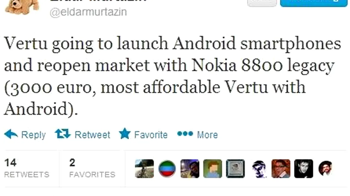 Vertu se reinventeaza prin telefoane cu Android