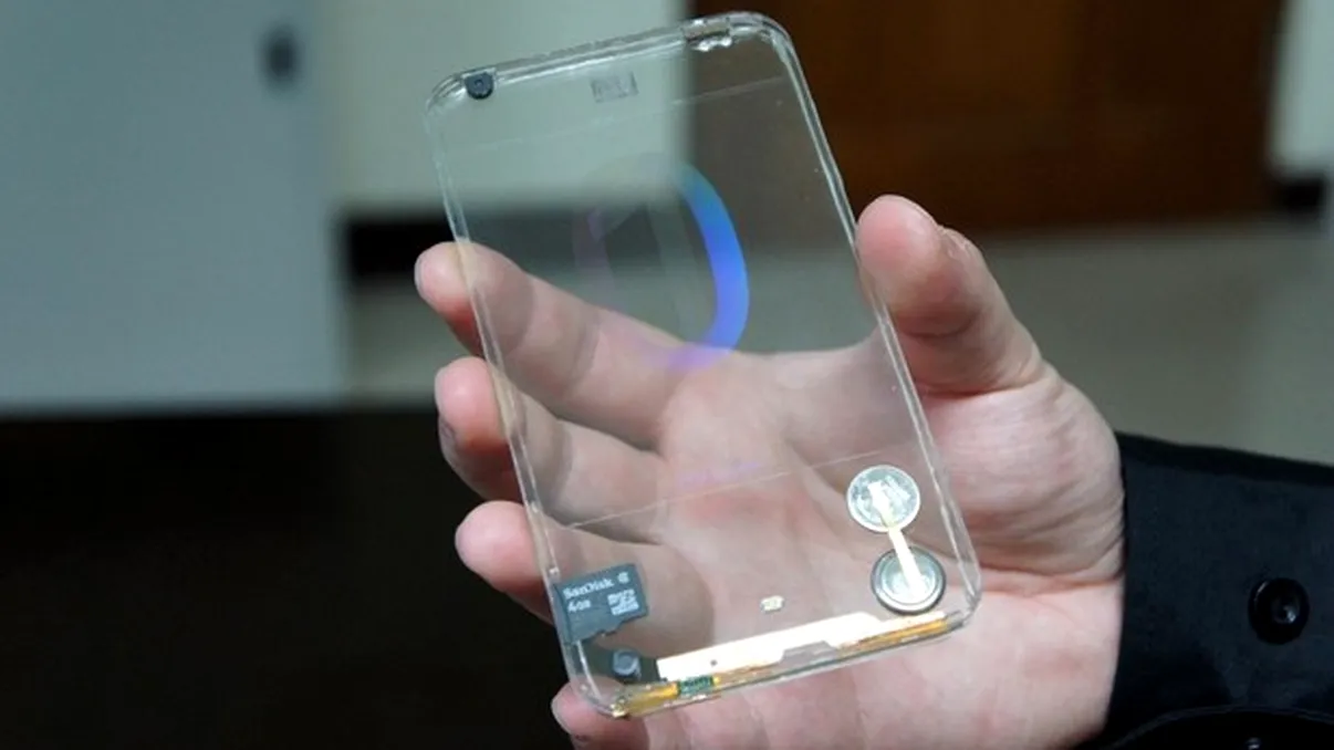 Polytron demonstreaza un smartphone complet transparent