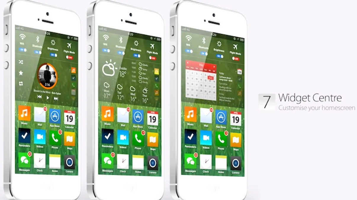 Un concept de iOS 7 care vine cu tot ce trebuie
