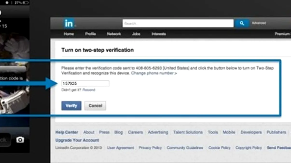 LinkedIn trece la autentificarea in 2 pasi