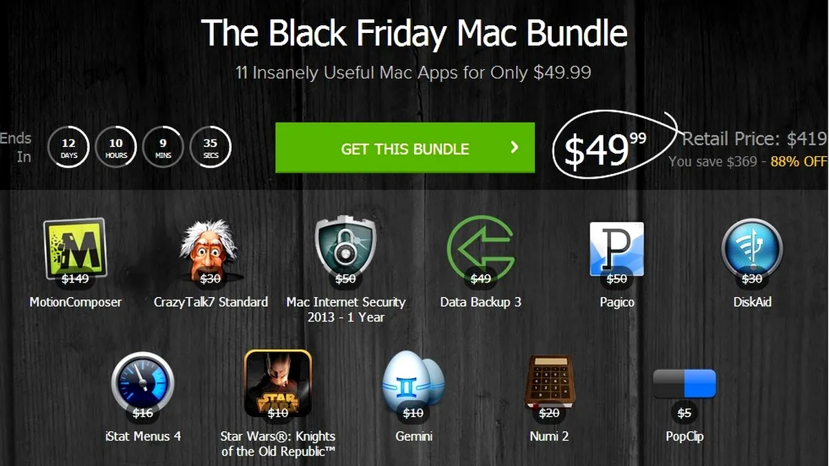 Black Friday la aplicaţii de Mac cu pachetul Cult of Mac