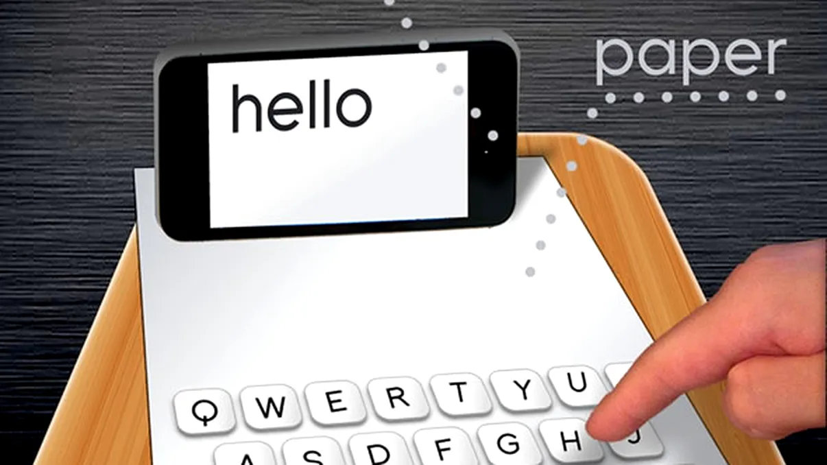 Paper Keyboard iţi transformă o hârtie într-o tastatură wireless [VIDEO]