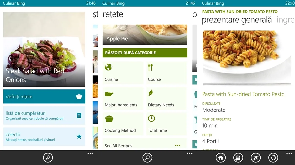 Culinar Bing te ajută să faci mâncare bună cu Windows Phone