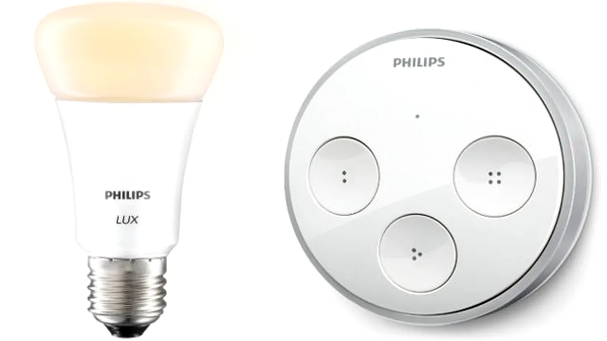 Un controller Philips Hue Tap Switch merge cu energie cinetică