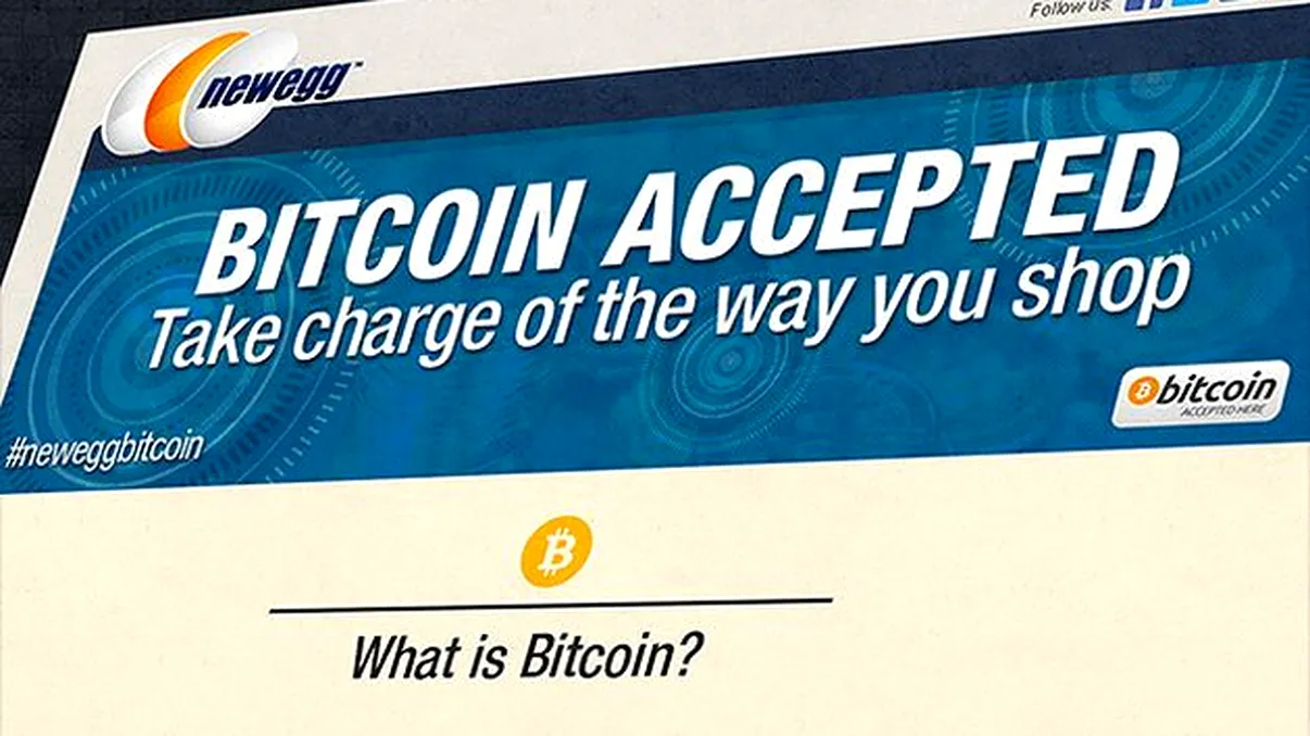 Newegg acceptă acum și Bitcoin pentru plată 