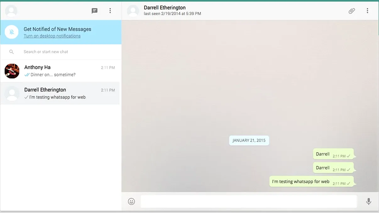 WhatsApp poate fi accesat acum și de pe computer