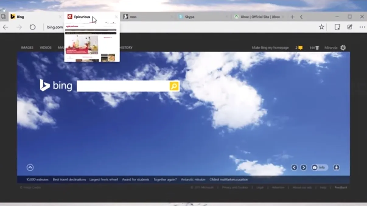 Urmașul Internet Explorer: Project Spartan e în noul beta de Windows 10 [VIDEO]