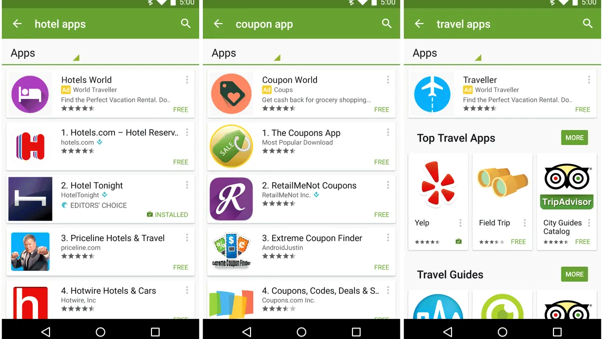 Google a băgat reclame și în cel mai mare magazin cu aplicații