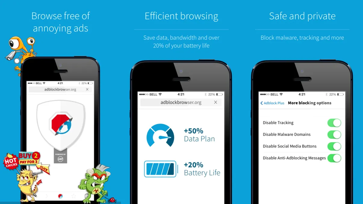Adblock pentru iOS e browserul care te scapă de reclame pe iPhone