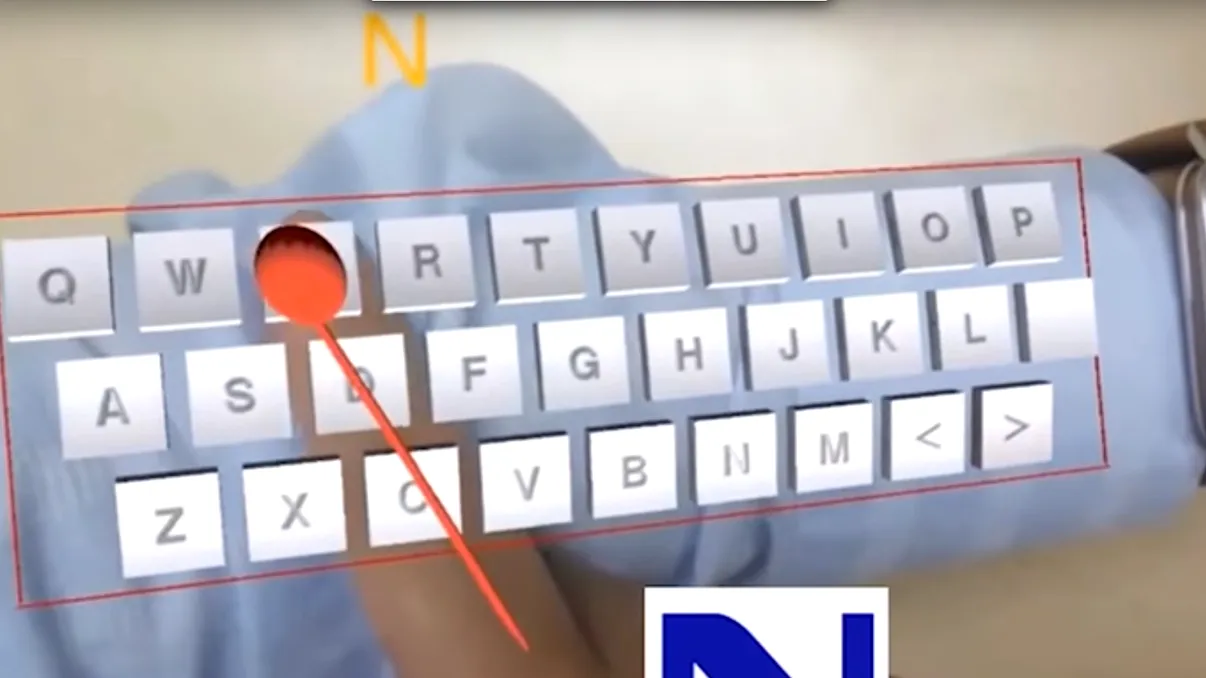 NEC a creat tastatura virtuală vizibilă doar cu ajutorul realității augmentate