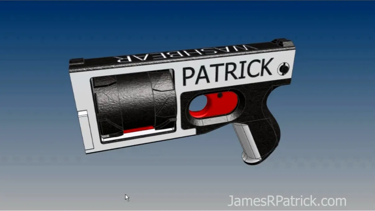 Un american a construit primul pistol semiautomat printat 3D