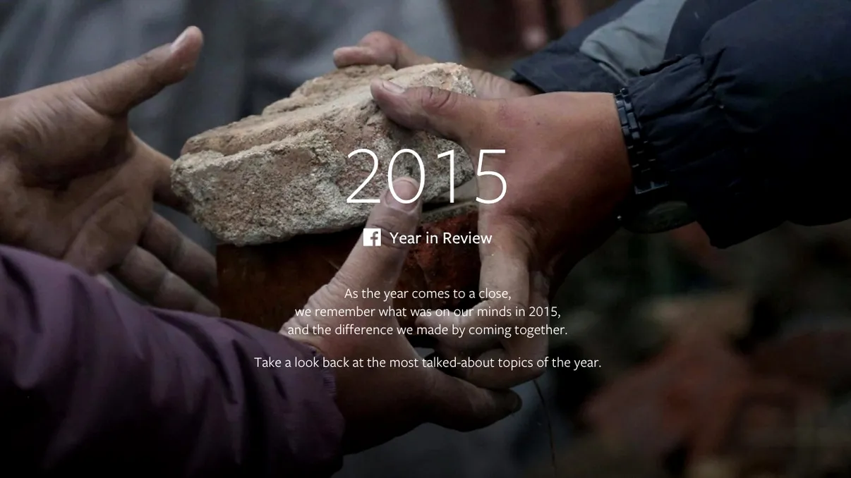 Facebook video review îți arată ce s-a întâmplat în 2015