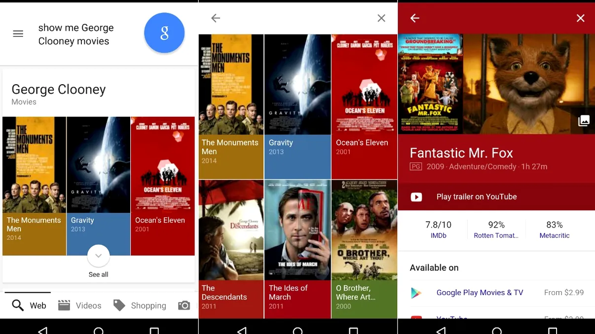 Google Search îți va spune mai multe despre artiști și seriale