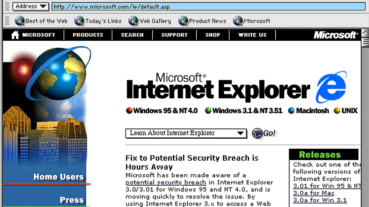 Emulatorul Oldweb.today te va ajuta să retrăiești Internetul din anii '90