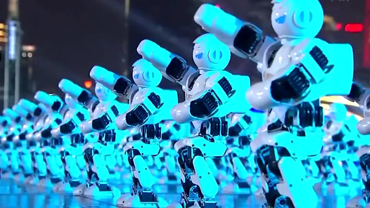 Chinezii sărbătoresc Anul Nou cu un sincron de 540 de roboți [VIDEO]