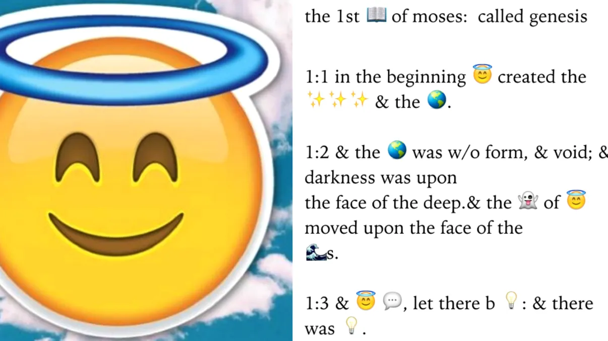 Acum există o aplicație prin care poți traduce Biblia în emoji-uri