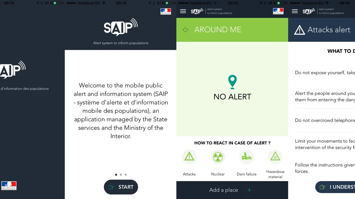 Înainte de România-Franța de la Euro 2016, francezii lansează o aplicație care te avertizează în caz de atentat