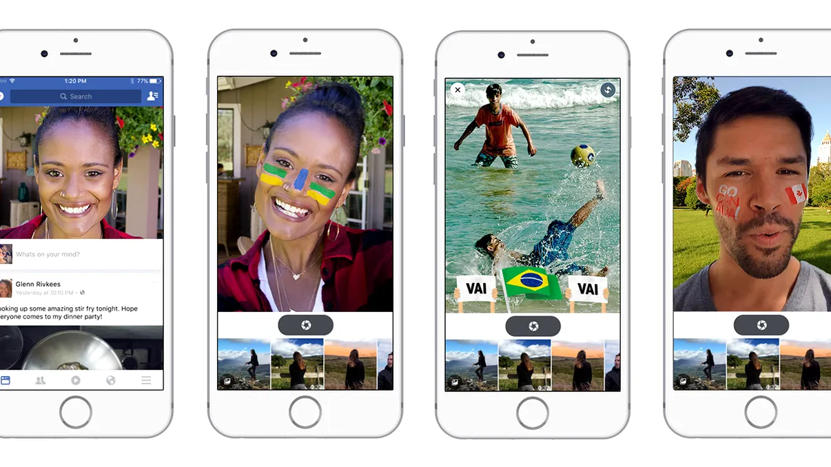 Facebook introduce filtre active pentru filmări și fotografii