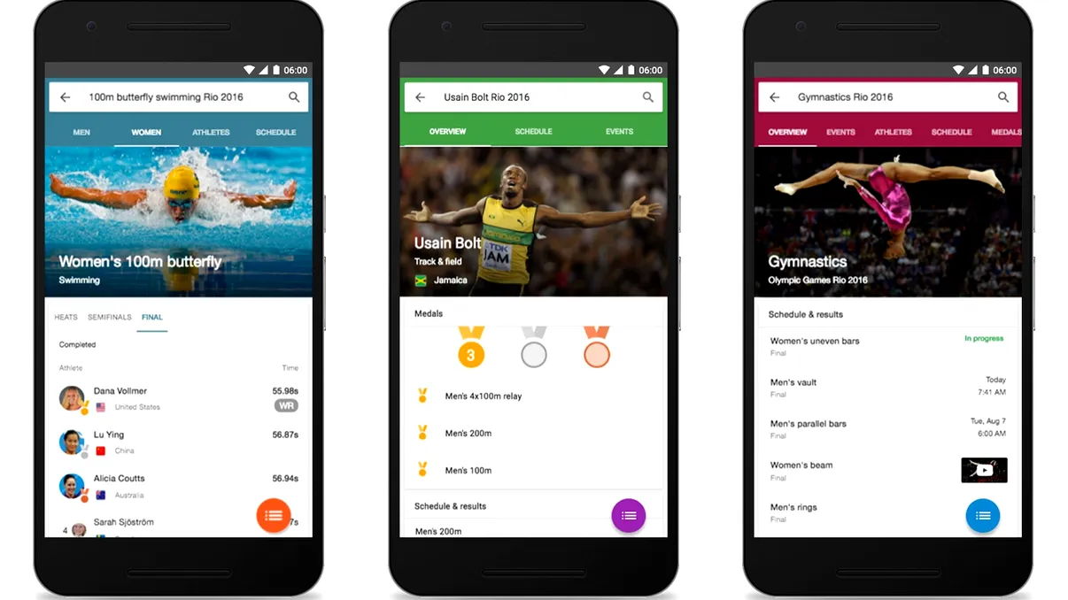 Google și YouTube te țin la curent cu Olimpiada de la Rio