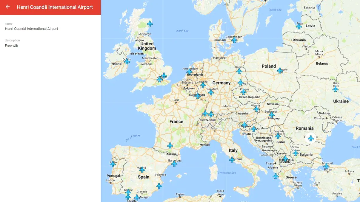 Harta aceasta îți prezintă parolele pentru rețelele WiFi de pe aeroporturi din întreaga lume