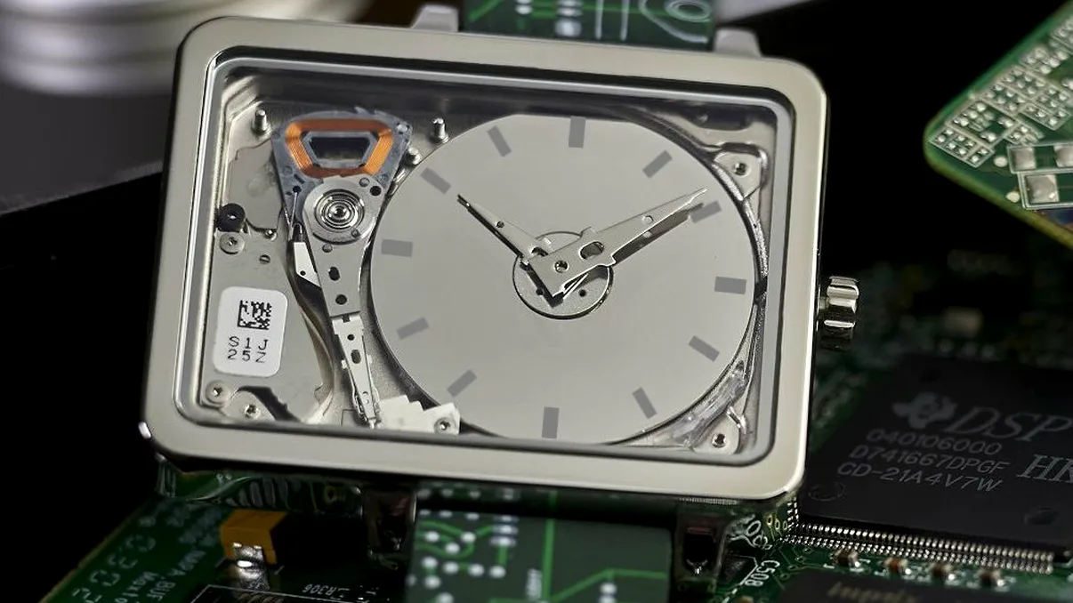 Aceste ceasuri sunt create din micro HDD-uri