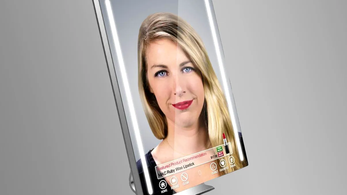 Oglinda inteligentă te ajută să încerci machiaje înainte să le cumperi