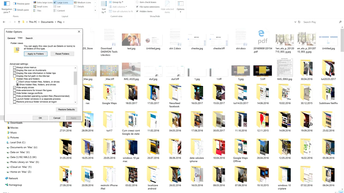 Cum vezi fișierele ascunse în Windows 10 și pe cele de sistem