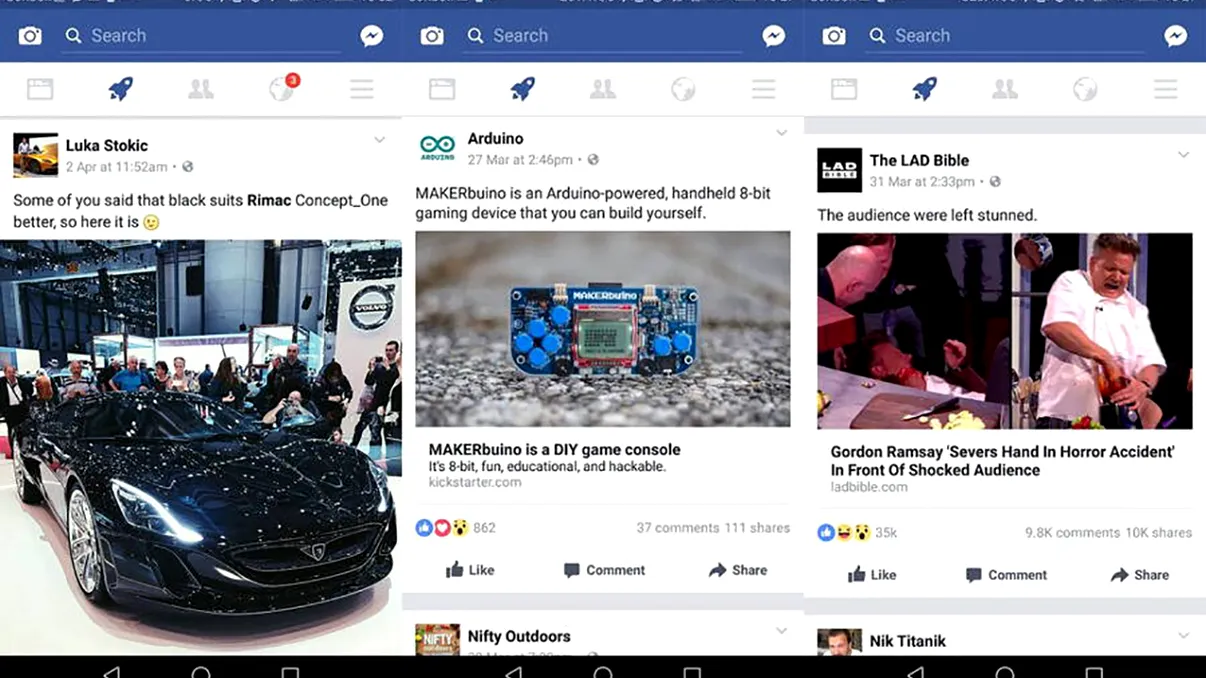 Facebook introduce un buton interesant sub formă de rachetă