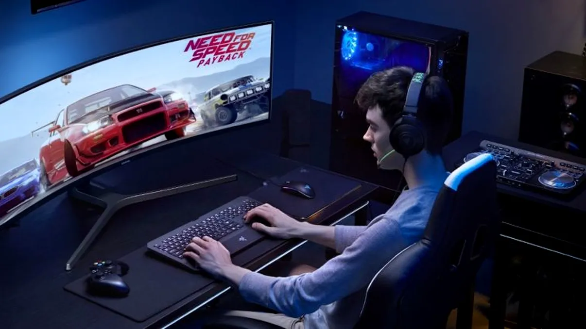 Samsung a lansat unul dintre cele mai mari monitoare de gaming din lume