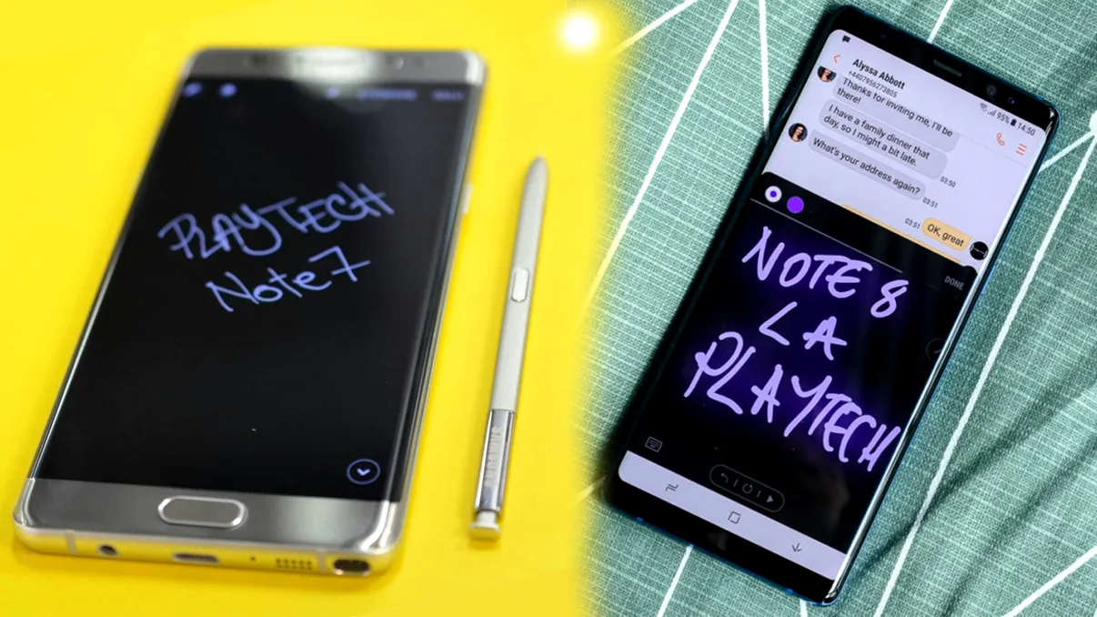 Galaxy Note 8 versus Galaxy Note 7: ce s-a schimbat într-un an
