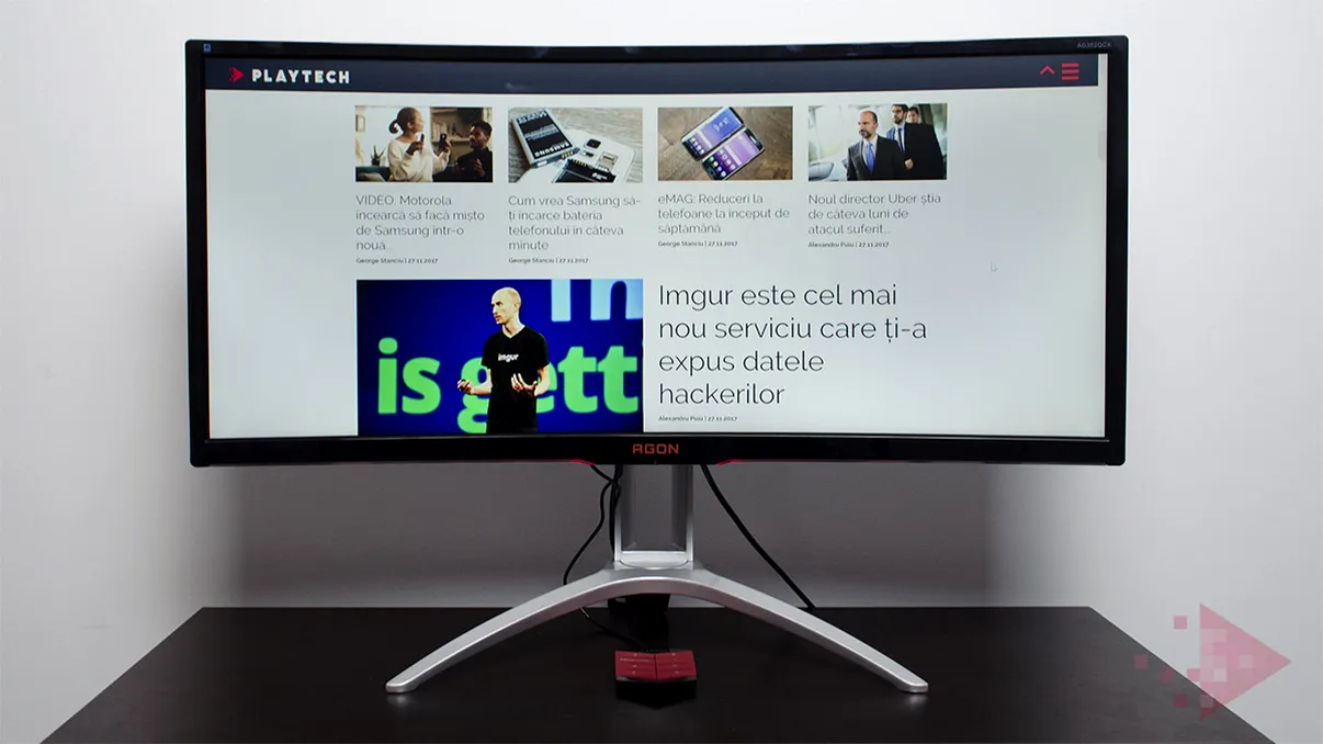 REVIEW: AOC AGON AG352QCX - Monitorul care te face parte din acțiune