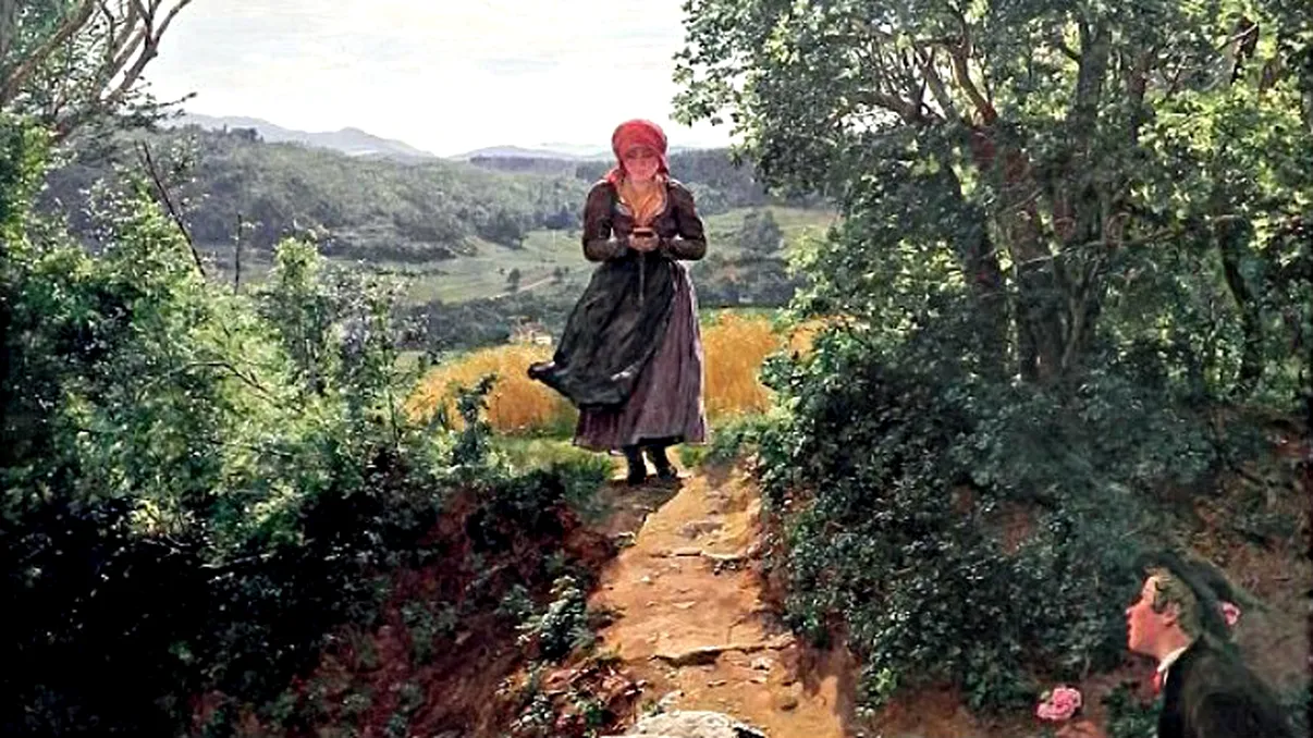 Femeia cu iPhone într-un tablou din 1860 tocmai a devenit subiect de conspirație pe net