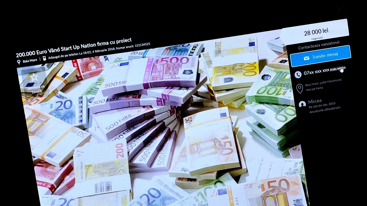 Proiectele Start-Up Nation au ajuns pe OLX: e bișniță sau antreprenoriat?