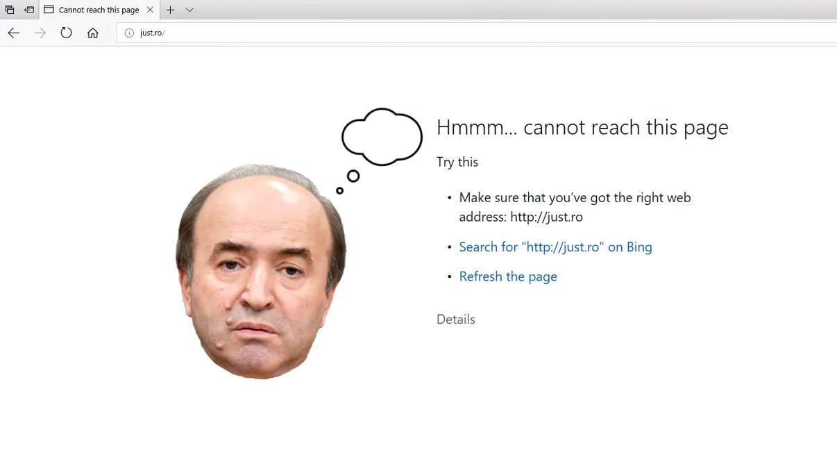 De ce e blocat site-ul Justiției, deși Toader chiar și-a terminat discursul