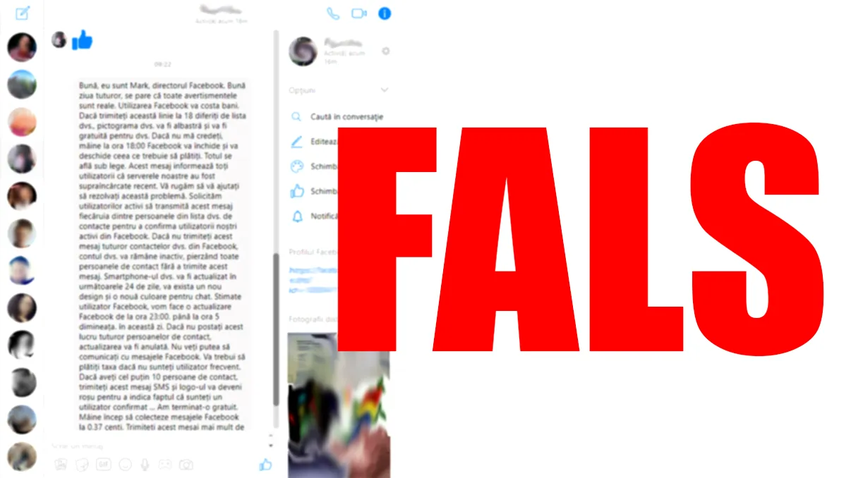 Țeapa care circulă pe Facebook: de ce să nu crezi acest mesaj