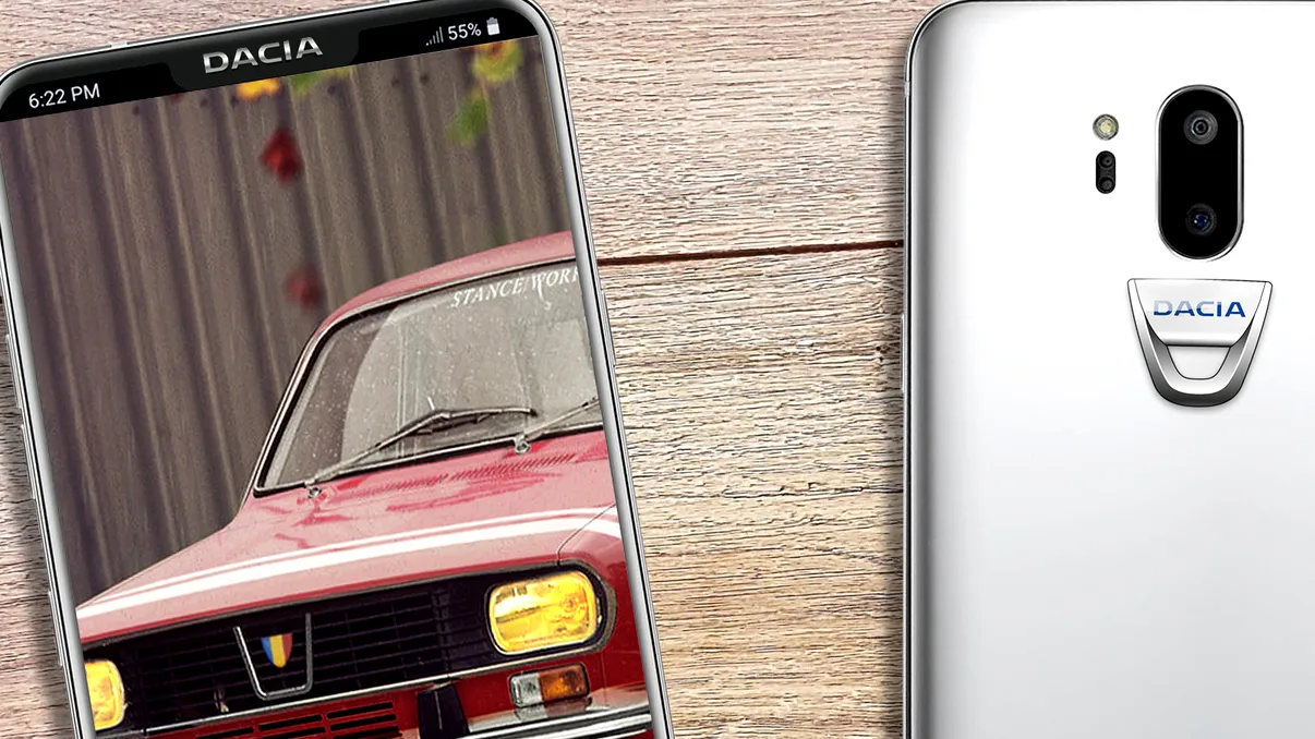 Dacia anunță telefonul cu 4x4 camere și Arsenie Boca drept asistent digital