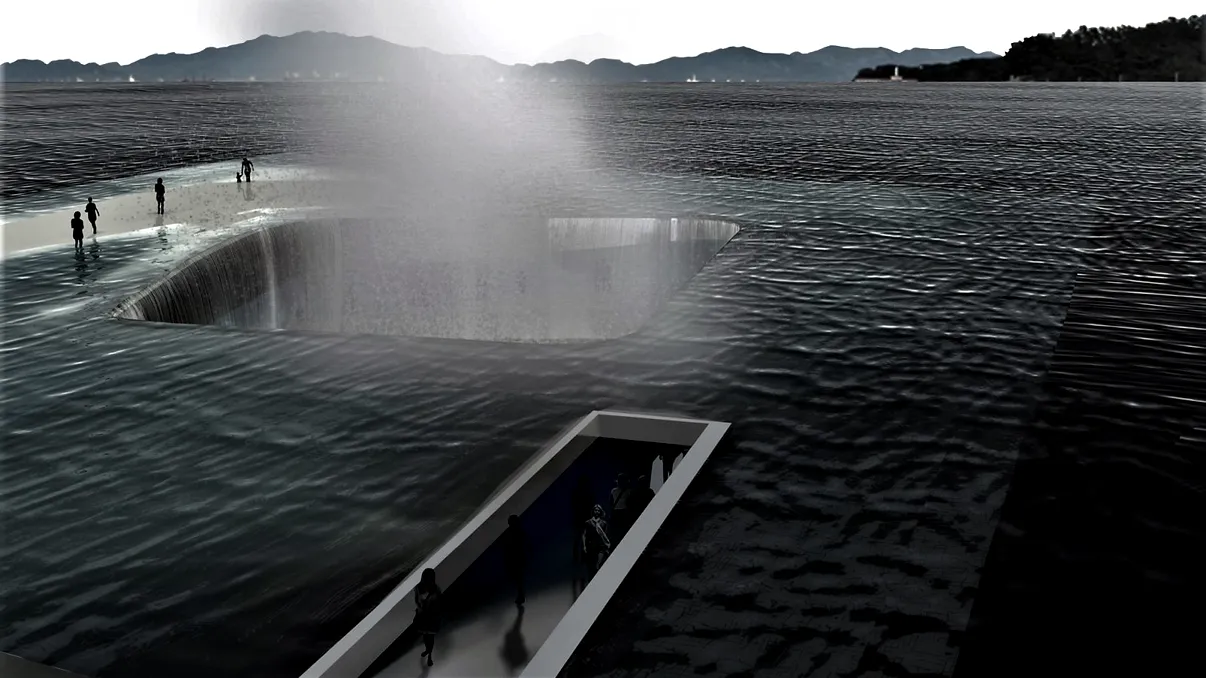 Instalația care-ți permite să mergi pe apă aproape ca Iisus